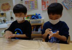 5歳児くじら組『お月見団子作り』