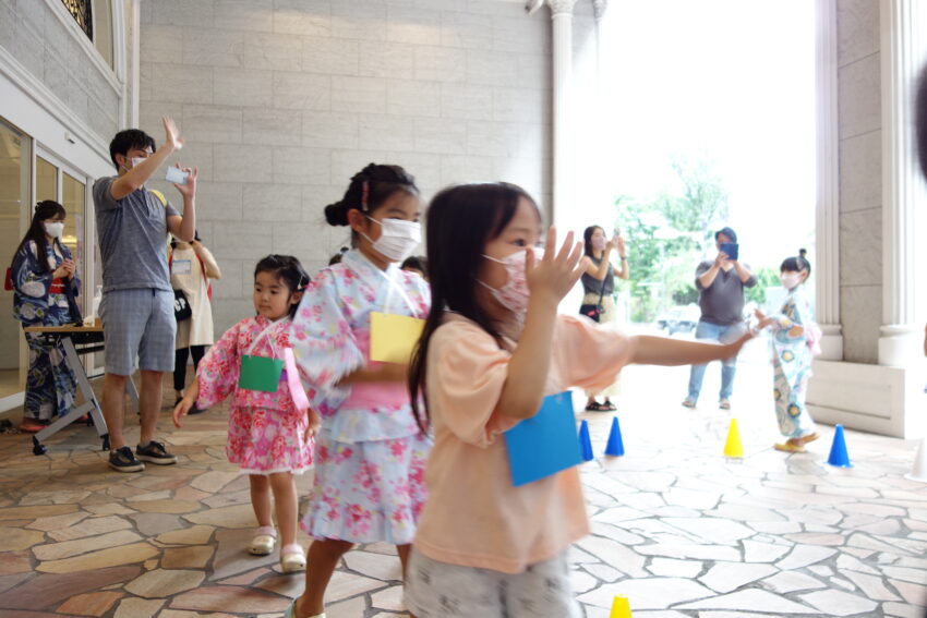 幼児さんは皆で盆踊りも踊りました。