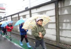 5歳児くじら組『傘指導』