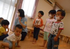 1歳児さん　4歳児さん交流会☆彡