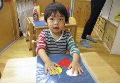 感触遊び　～１歳児クラス