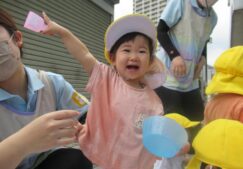 初めての水遊び～ほし組～