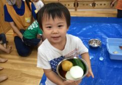 ２歳児　★やさいすくい★