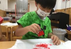 5歳児　★運動会のTシャツ作り★