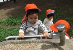 公園であそびました。