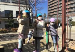 ４歳児きりん組『くじら組交流』