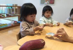 10月食育☆彡「スイートポテト作り＆お米を炊こう」