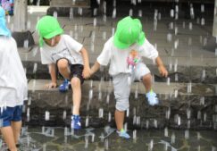 ぱんだ組　プール、水遊び始まりました！