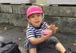2歳児　★風とビニール袋★