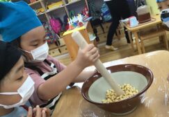 5歳児　★味噌づくり①★