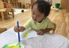 １歳児　★はじき絵★