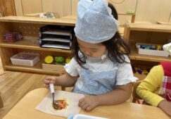 3歳児　★きのこピザ★