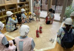 ７月の避難訓練（消化訓練）☆彡