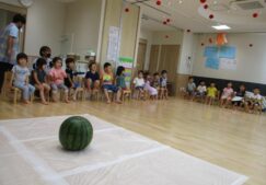 7月27日　すいかわりをしました