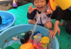【全クラス】水遊びデビュー！