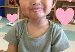 【いちご組】朝の牛乳