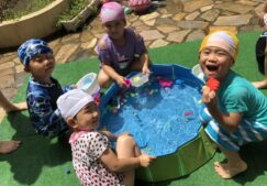 今年初めての水遊び♪