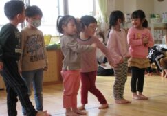 4歳児　生活発表会の練習
