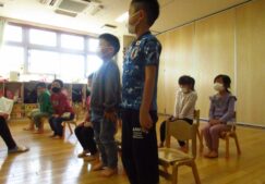 5歳児　卒園式練習