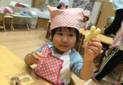 11月食育☆彡「野菜の型抜き＆クッキー作り」