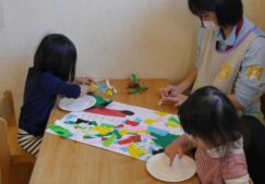 みんなで獅子舞作り
