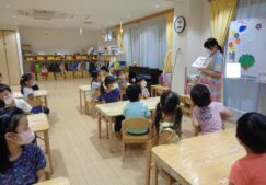 ５歳児くじら組　「お月見団子作り」