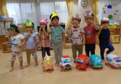 2歳児ぱんだ組　「夏祭り楽しかったよ！」
