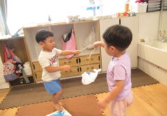 ２歳児　おさかなつり