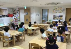 ４歳児きりん組　「お月見団子作り」