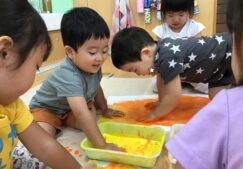 秋の壁面共同制作～たいよう組