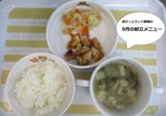 9月の献立(幼児食）