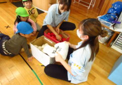 3～5歳児　玉入れ練習