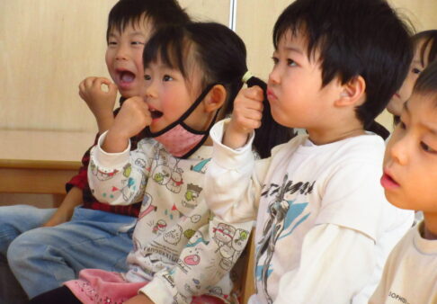 3～5歳児　はみがき指導