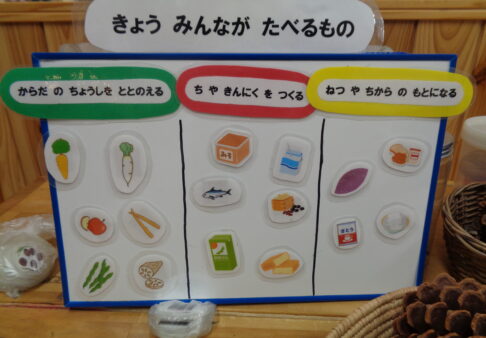 三色食品群のお話し　～5歳児クラス