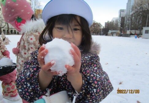 【２～５歳児】雪遊び