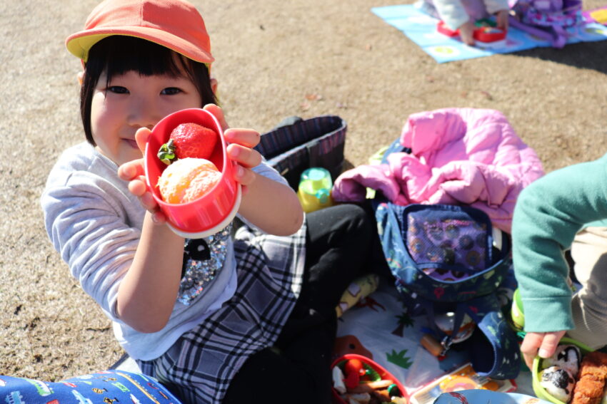 水族館を十分に堪能した後は近くの公園でお弁当♪