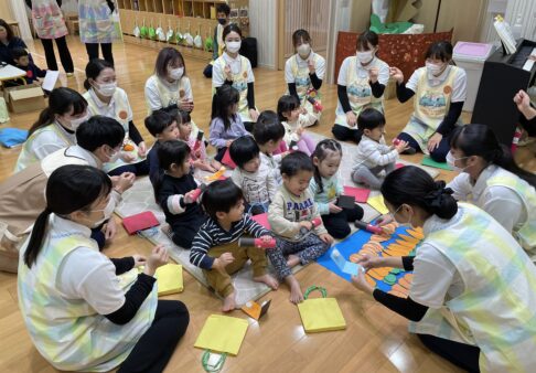 姉妹校の学生さんとリズムあそび☆彡