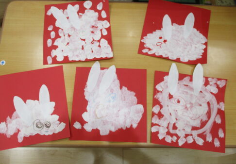 ３歳児　１月制作