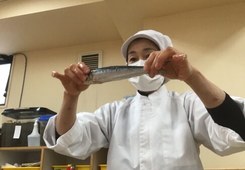 ５歳児　★イワシの手開き★