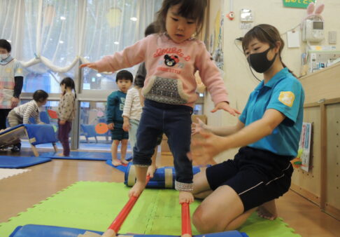体操教室！バランスを取りました！