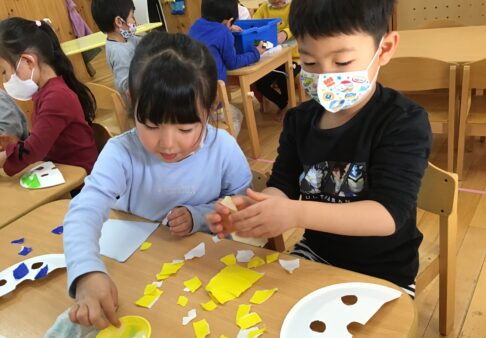 ４歳児　★鬼のお面作り★