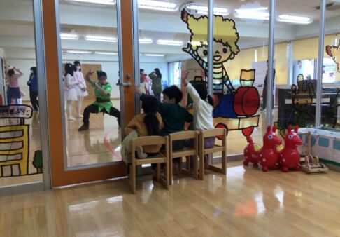 仙台こども専門学校の保育発表会の練習を見せてもらったよ