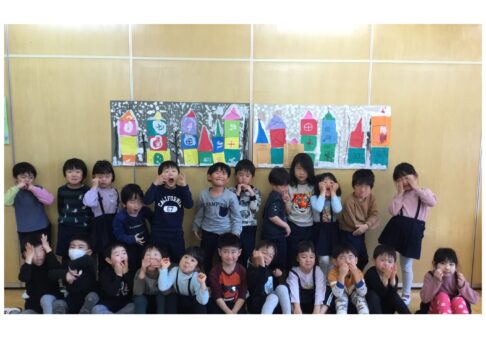 ４歳児　ちきゅう組「共同制作　ゆきのまち」