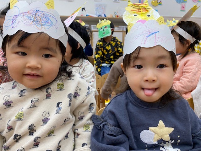 鬼ヘアーのかわいい子鬼ちゃん