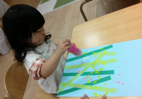 １歳児クラス　制作