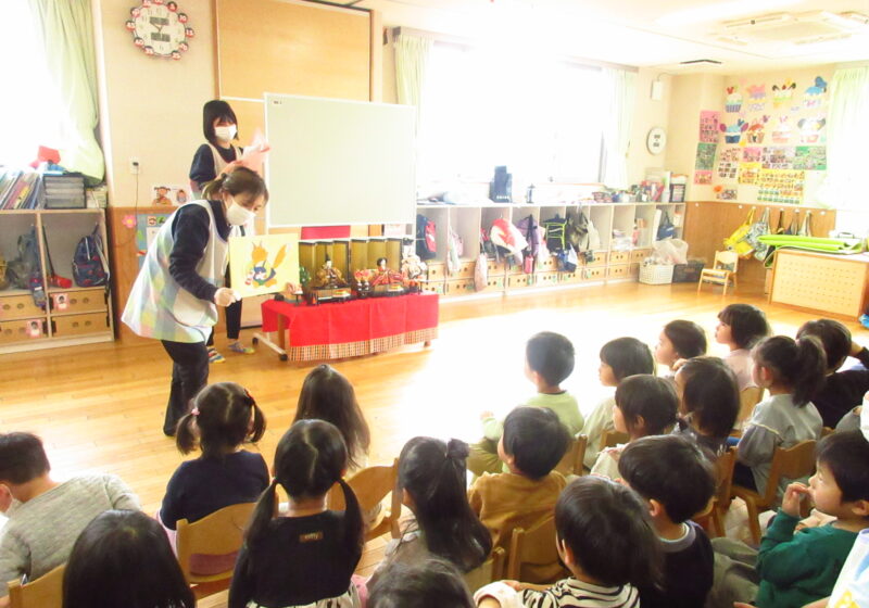 ひなまつりの紙芝居です☆