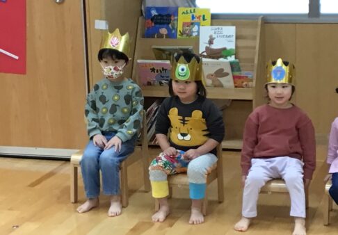 ひな祭り誕生会の様子