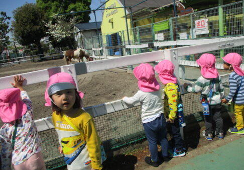 ３歳児　新年度になり３週間がたちました。