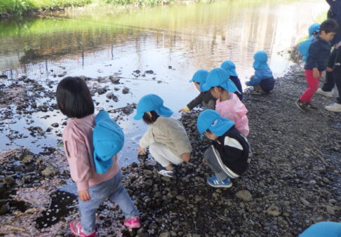 そら組野川お散歩～２歳児～