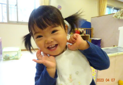 １歳児　４月の様子